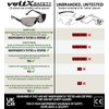 voltX 'RETRO SAFETY OVERGLASSES' – Suitable as FITOVERS for SMALL/MEDIUM