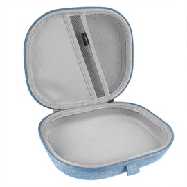 Geekria Shield Headphones Case Compatible with JBL Tune 510BT, Tune 660NC, Tune 560BT, Tune 500BT, Live 460NC Case, Replacement Hard Shell Travel Carrying Bag with Cable Storage (Light Blue)