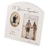 25th Anniversary Then & Now Double Photo Frame from Amore