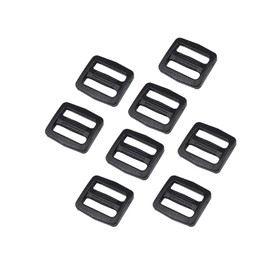 Baikeen Tri glide Slider 25mm Strong Plastic Tri Glide Slides Adjustable Slide Buckle Strap sliders Adjusters for Backpack Belt Strap Black