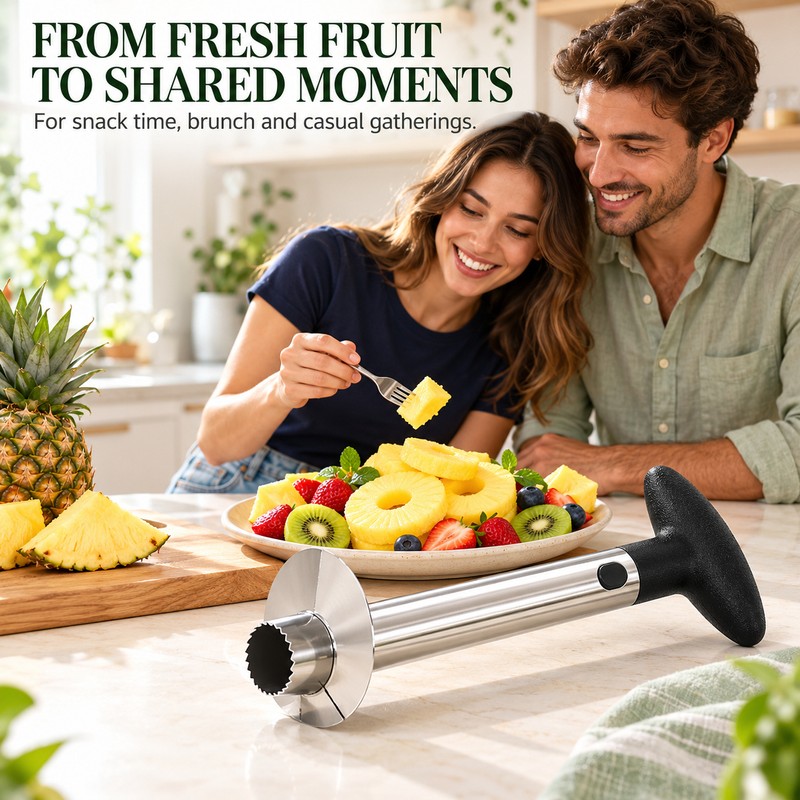 1PCS Stainless Steel Pineapple Slicer Peeler - Kitchen Fruit Tools