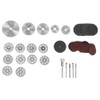 60Pcs Electric Grinding Set 8-Hole Saw Blade Rod Black Mesh