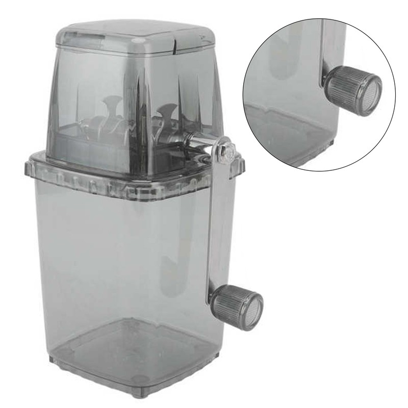 Portable Ice Crusher 1.25L Hand Cranked DIY Manual Shaved Ice