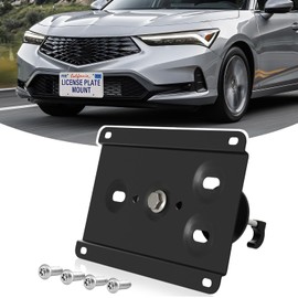 Front License Plate Holder No-Drill License Plate Bracket Mount Anti-Theft Frame Car Plate Holder fits for All New Acura Integra (DE),Install in Seconds