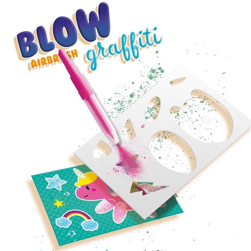 SES Creative 14759 Kit Blow Airbrush Graffiti, Multi, zzzz-s