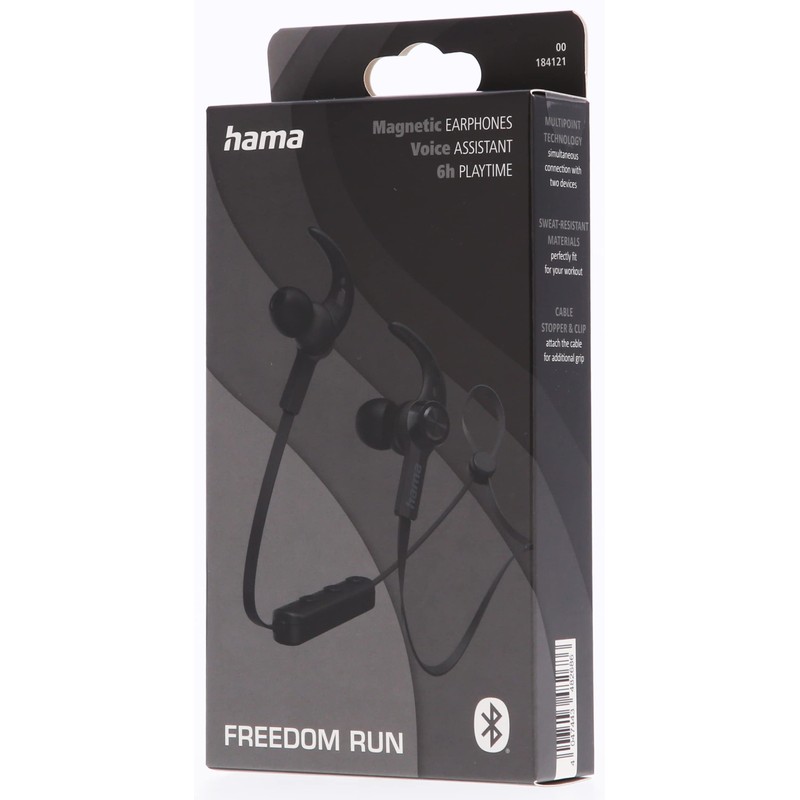 Hama Freedom Run HiFi In Ear Kopfhörer Bluetooth® Stereo Schwarz