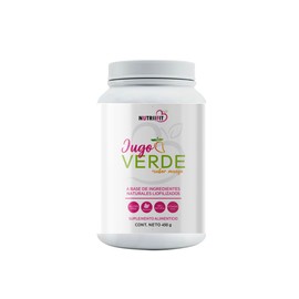 Nutriifit  Jugo verde en polvo  base de ingredientes naturales  Orgnico  Contenido 450 gramosrinde para 30 porciones                                  