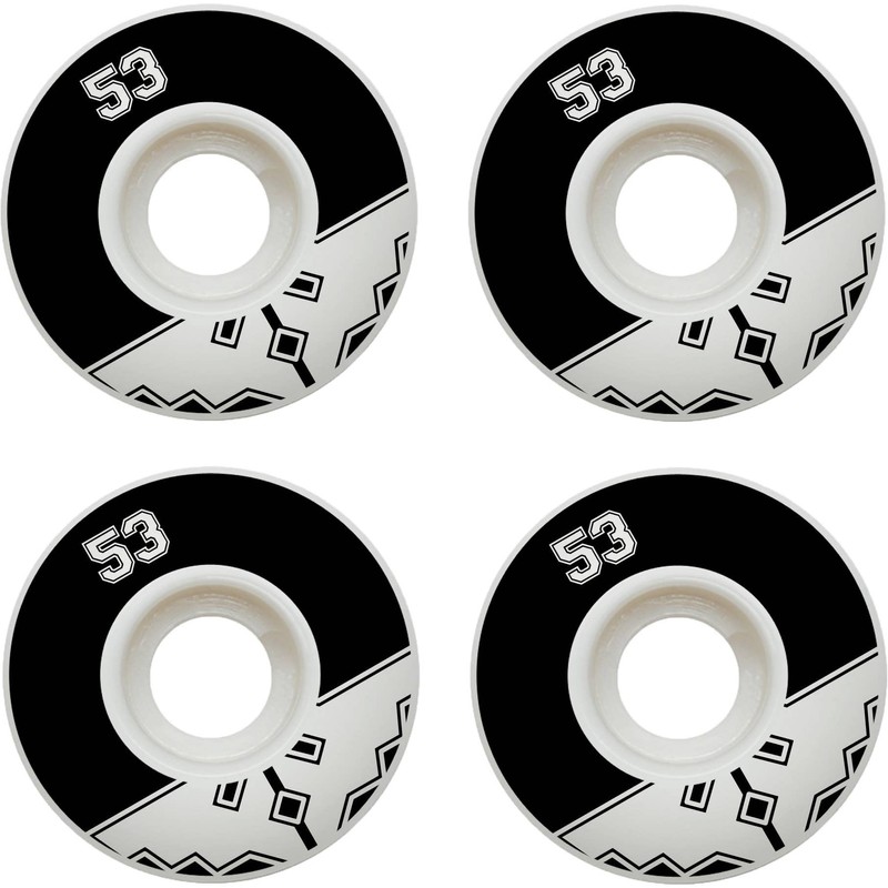 Fracture Skateboards Uni Classic Skateboard Wheels Black 53mm