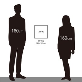 Large Square Plaque BC-300 11.8 in (300 mm) White with Stand UV Protection Acrylic