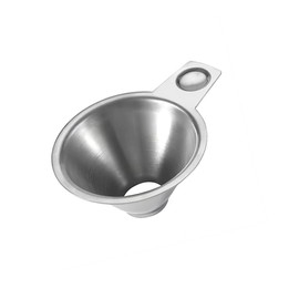 1 pcs Stainless Steel Spice Funnel with Handle – Perfect for Kitchen Spice Jars, FIFO Squeeze Bottles, Spill-Free Metal Funnel for Salt, Pepper, Powder, Condiments, and Sauces