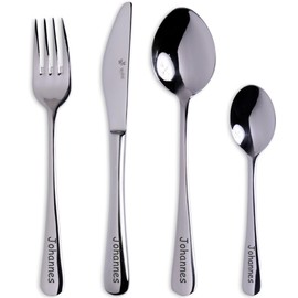 Paul Wirths Bestecke KB023 Children's Cutlery Set 4 Pieces Including Engraving