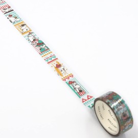 World Craft Moomin Masking Tape Film, 0.6 inches (15 mm) Wide, Going MOFM15-014