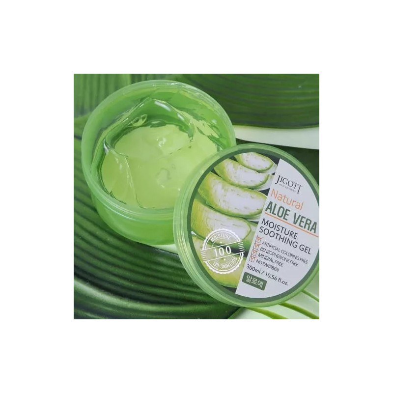 Jigott [JIGOTT] Natural Aloe Vera 100% Moisture Soothing Gel -