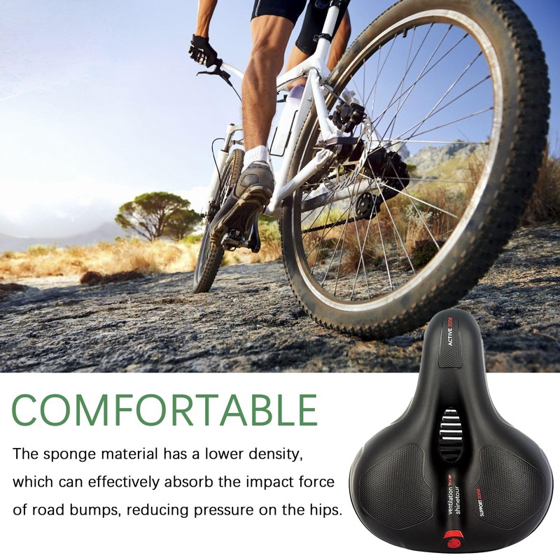 Bicycle Saddle Men Women Soft Shock Absorbing Breathable Bicycle Saddle