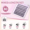 SIMER Lash Clusters D Curl 10-16mm Mixed DIY Eyelash Extensions