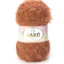 NAKO Paris, Knitting Yarn, Crochet Yarn, Acrylic Shawl Winter Hat Scarf Yarn - 5 Skein(Ball) 40% Premium Acrylic - 60% Polyamide Each Skein/Ball 100 gr 268 yds (5520)