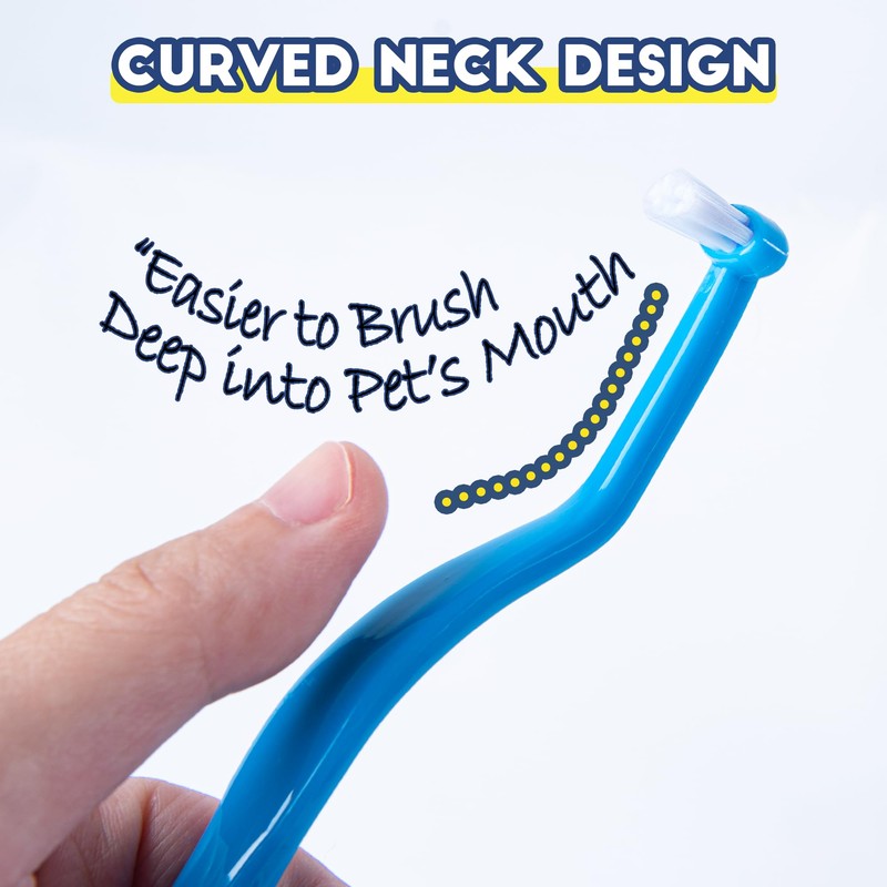 MoonyMars Small Dog Toothbrush, Cat & Puppy Tooth Brushing Kit,