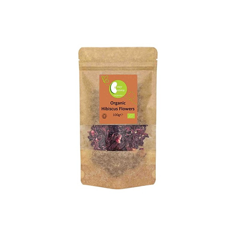 Organic Hibiscus Flowers Tea - Certified Organic - by Busy