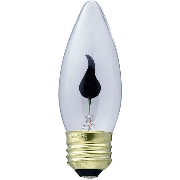 エルパ (ELPA) フリッカーランプ 電球 仏壇 間接照明 E26 100V 2~3W クリア