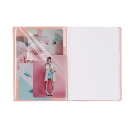 Clairefontaine Koverbook BLUSH 971772C Stapled Cover Polypropylene Two-Tone Opaque 21 x 29.7 cm 48 Sheets Lined Frost Blue Coral Red Pack of 1