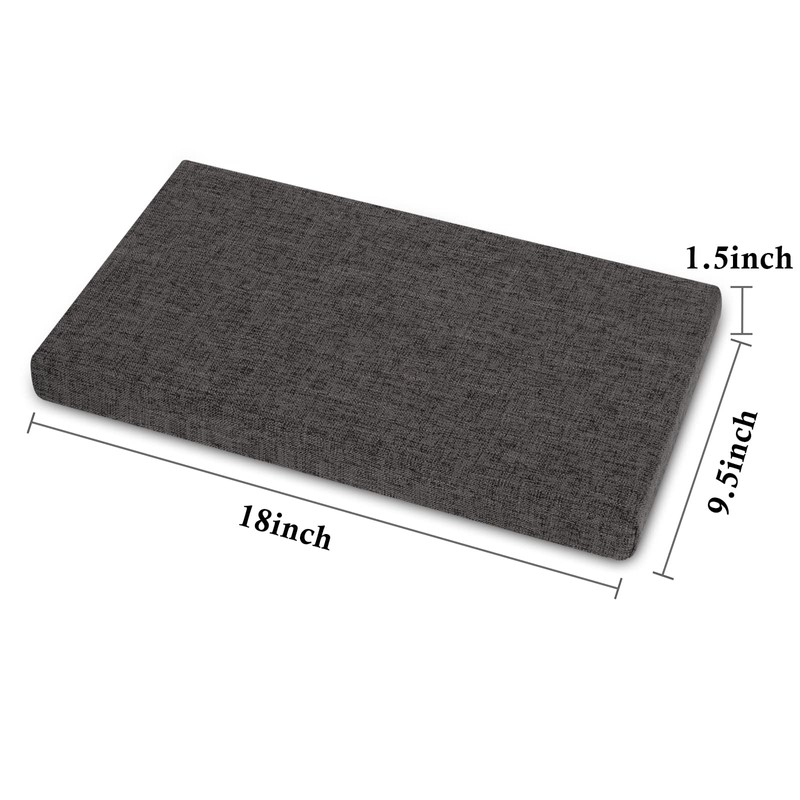 Tromlycs Saddle Stool Cushion Rectangular Bar Stool Seat Cushion Cover