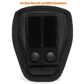 TACNEX Quick Release Cuff Case, Fits Standard Handcuffs Duty Belt Cuff Holder MOLLE Pouch Sheath for Police Law Enforcement Prison Guard (Ballistic Nylon)