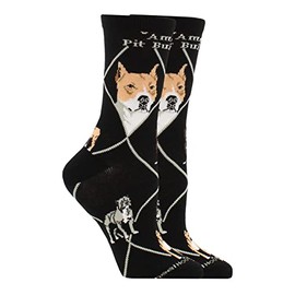 WHD American Pit Bull Socks (Black, Medium)