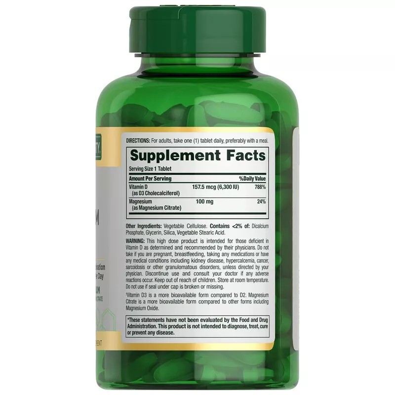 Nature's Bounty Magnesium Glycinate, 240 mg - 180 Capsules