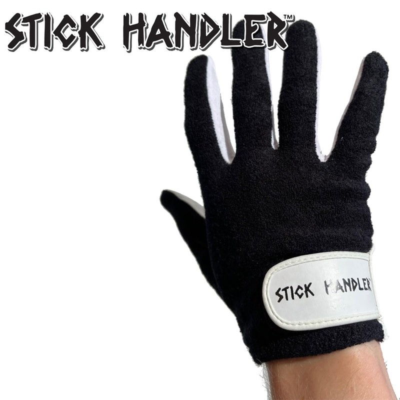 STICK HANDLER Full Finger Drum Gloves Black (Large)
