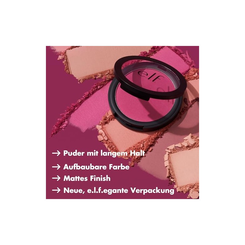 e.l.f. Primer-Infused Blush, Long-Lasting & Budge-Proof Make-up, Light Feel &
