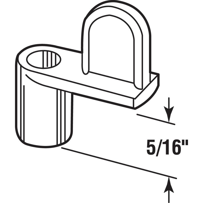 prime-line Products PL Die-Cast 14466 Screen Clip 5/40.6 cm White