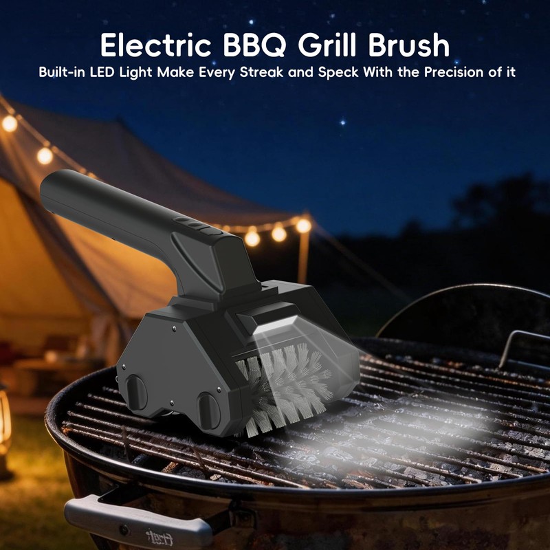 Electric Grill Brush for Outdoor BBQ,Grill Cleaner with 2 Brush