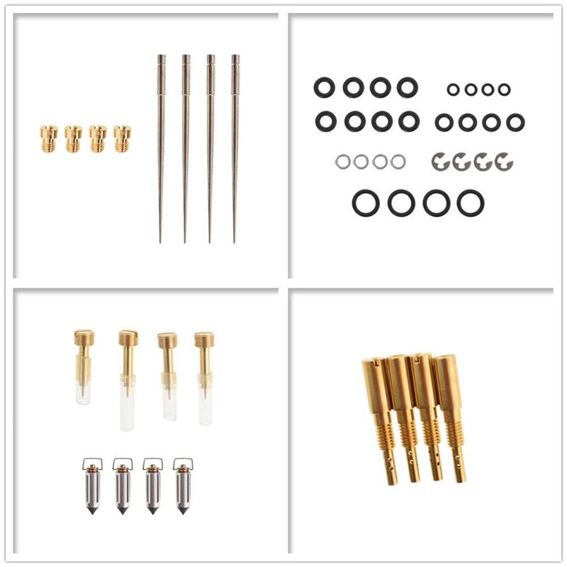 labwork 4-Pack Carb Carburetor Repair with Gasket Jets Kits Replacement