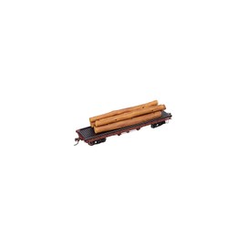 Bachmann Trains 18849 HO Scale ACF 40 Foot Log Car - 1935-1960 Version, Flat Car