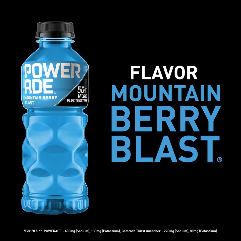 POWERADE Mountain Berry Blast, 20 fl oz, 8 Pack