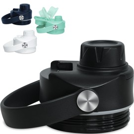 Chug Lid for YETI Rambler Lid Replacement - 12 18 26 36 64 oz and Jr. 12 oz Kids Bottle, Flex Handle Spout Cap for YETI Straw Lid Accessories, Cap Top Removable Gasket Easy to Clean, BPA free