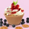 Caperci Natural Jumbo Cupcake Liners Large Baking Cups, Odorless, Food