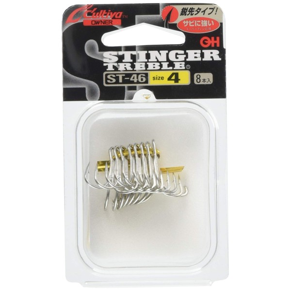 OWNER Hook Cartiva ST-46 Stinger Triple Hook No. 6 Gun