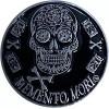 Simply Minimal Silver Color Plated Memento Mori, Dia de Los