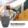 1/2in ‑20UNF 2‑13MM Chuck Drilling Adapter Converter Carbon Steel Hardware