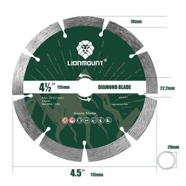 2PCS 4.5 inch(115mm) Diamond Blades Dry or Wet Cutting General Purpose for Concrete Stone Brick Masonry