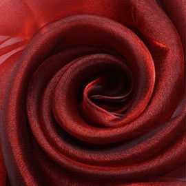 moonfarm 20 Colors to Choose from, High Gloss Organza Fabric, 6.6 ft (2 m) x Width 59.1 inches (150 cm), Craft, Color, Plain, Fabric (Burgundy Red)