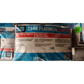 Platinum Thin-set morta 254R Platinum Rapid polymer fortified, Industrial strenght 25 Lb