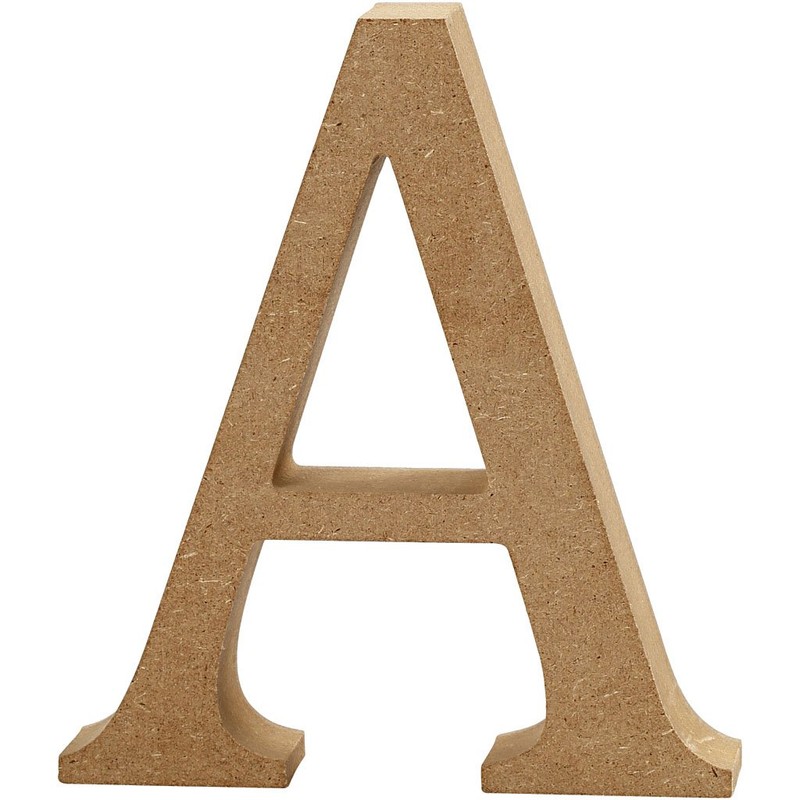Letter, H: 8 cm, thickness 1,5 cm, MDF, A, 1pc