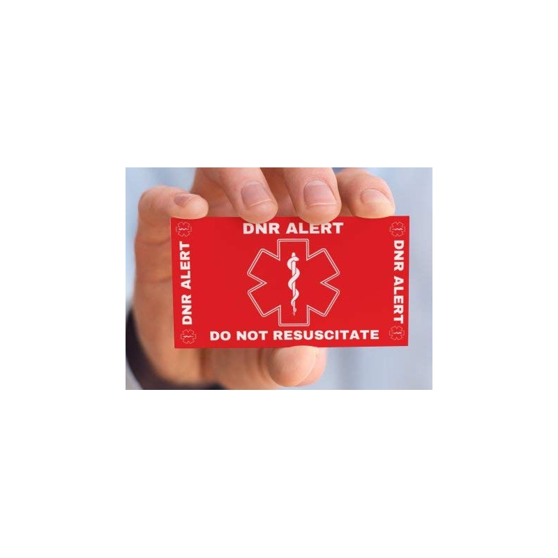 DNR Do Not Resuscitate Wallet Card (DNR-101) Quantity: (2)