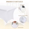 AMFUN 6FT Kitchen Spandex Table Cloth, Stretch Rectangular Table Cloth,Tight,