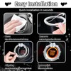 3leavtrees Car Engine Start Button Cover - Blue Love Butterfly