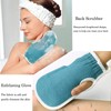 Yuka Washing, Rubber Back Scrub, Mud Gloves, Avalanched, Double-sided Use,