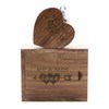 LXSINO 32GB Wooden USB Flash Drive with Laser Engraved Mr