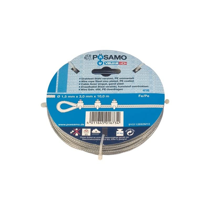 Format 4011645017434 – Wire Rope 5 mm / Ring 10